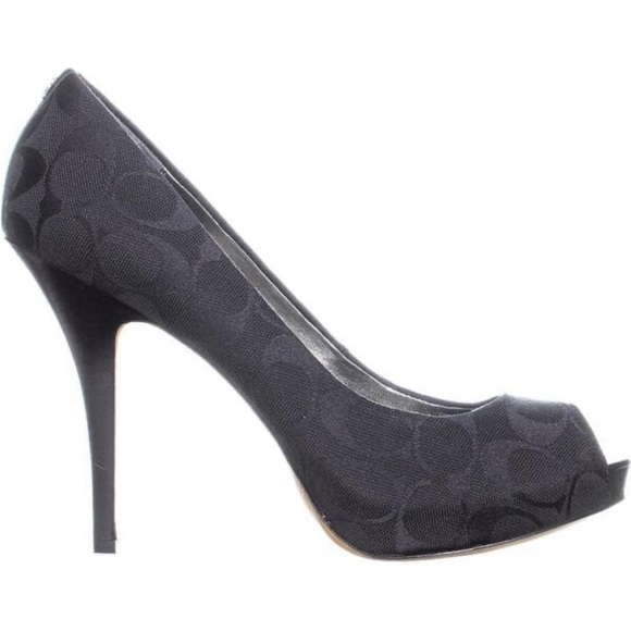 Coach Aldis Peep Toe High-heel Stilletos - Picture 2 of 8